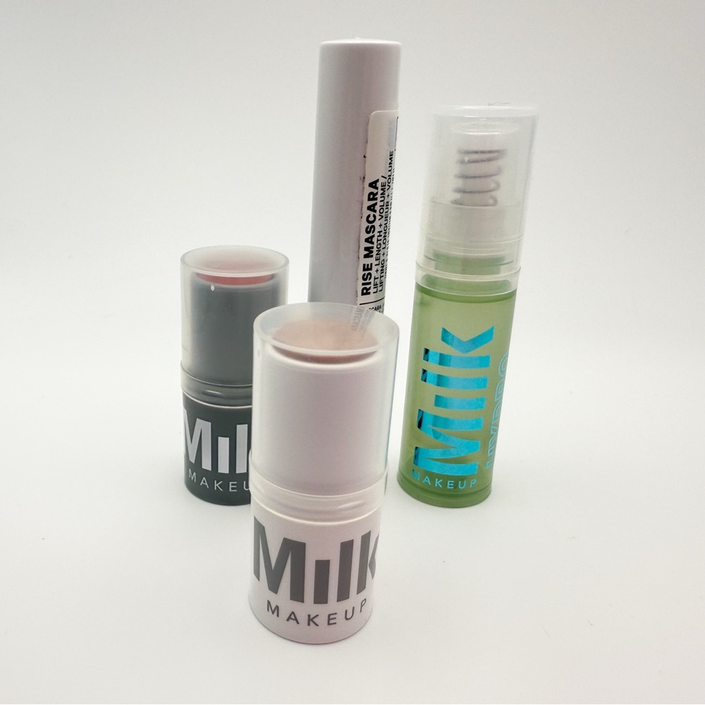x4 Milk Makeup Mini WERK Lip Cheek LIT Highlighter Mascara Hydrogrip Primer NWOB - Picture 8 of 12